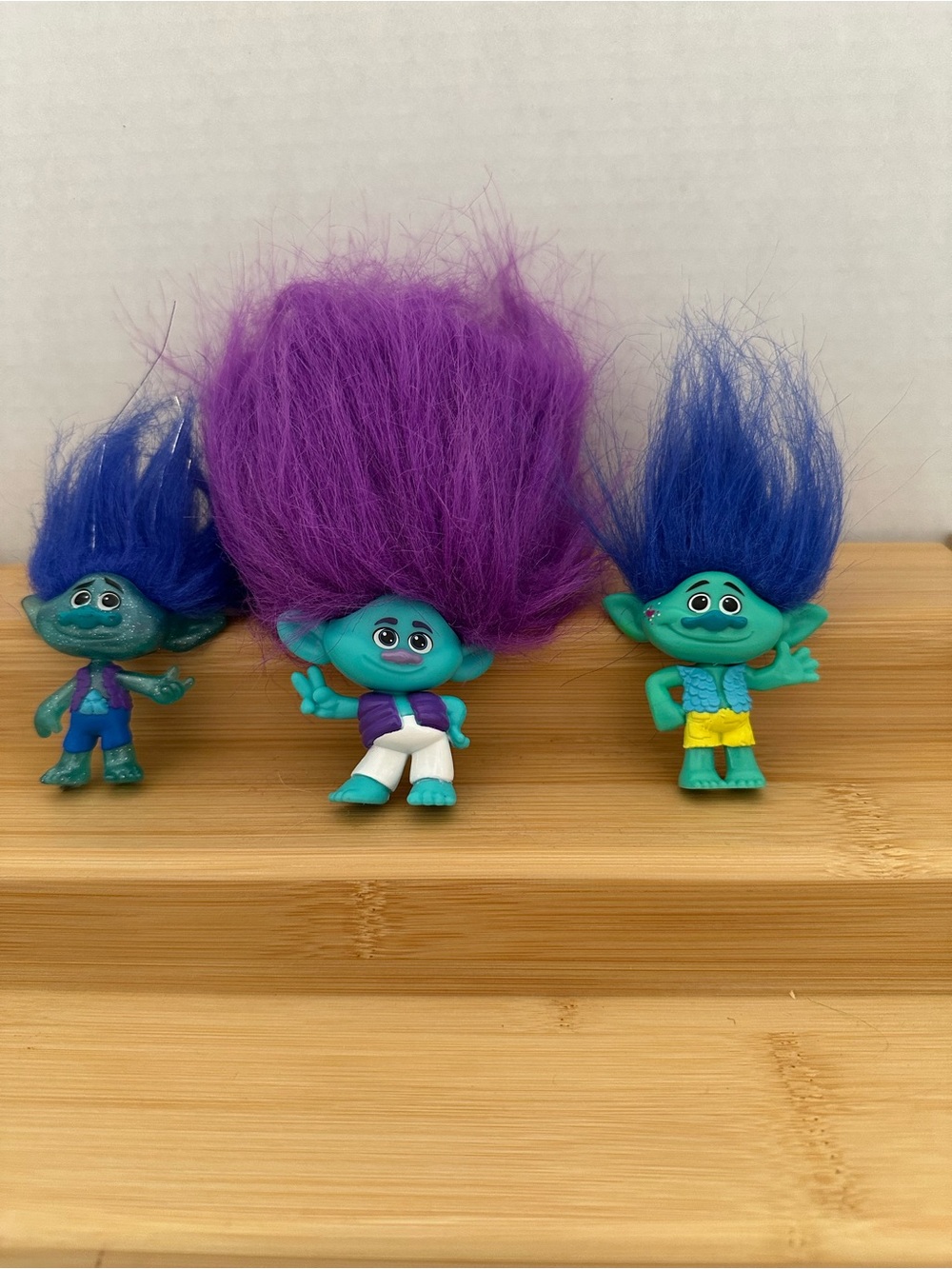 Dreamworks Troll Figures Set with Blue & Purple Hair 2” #11